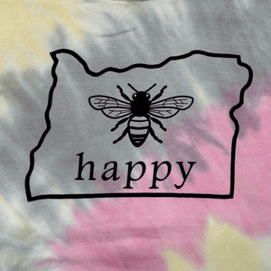 Bee Happy Tie Dye Hood