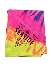 Load image into Gallery viewer, Seaside Triangle Tie Dye Blanket - Your Store
