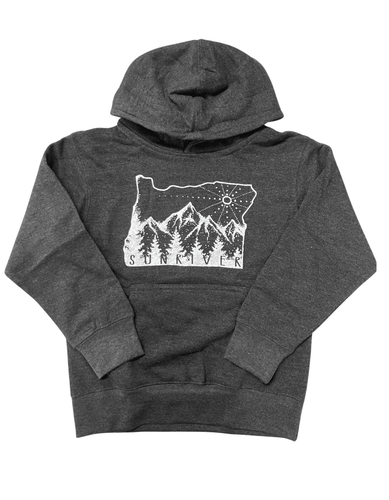Sunriver Oregon Map Kids Hoodie - Your Store
