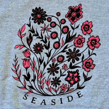 Seaside Wildflowers Kids Hoodie