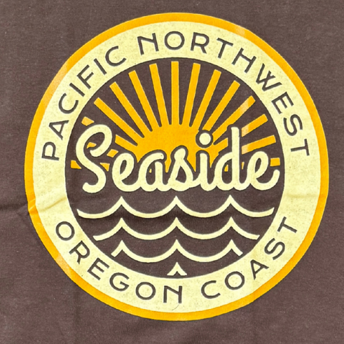 Seaside Sun and Wave Circle