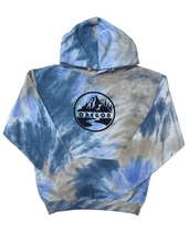 Load image into Gallery viewer, Oregon Mountain Circle Tie Dye Hood
