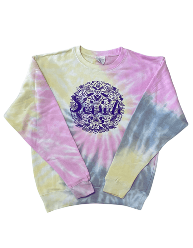 Seaside Floral Tie Dye Crew - Your Store