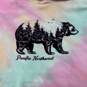 Bear Tie Dye Hood - Your Store