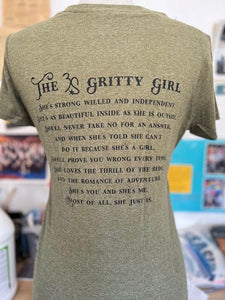 3S Gritty Girl Ladies Vneck Tshirt - Your Store