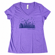 Load image into Gallery viewer, Sisters Flowers and Butterflies V-Neck
