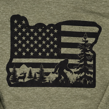Load image into Gallery viewer, Oregon Bigfoot Flag Long Sleeve
