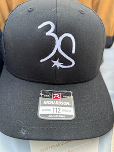 3S - logo embroidered on mesh snap back hat