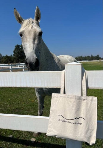 3 Sistes Equine Refuge mountain logo tote bag - Your Store