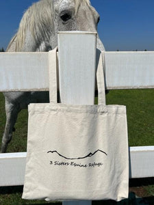 3 Sistes Equine Refuge mountain logo tote bag - Your Store