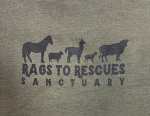 Rags to Rescues logo Hoody