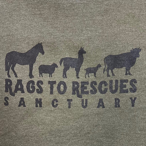 Rags to Rescues logo Hoody