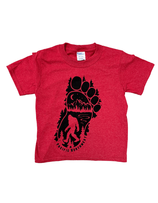 Sasquatch footprint Kids-T - Your Store