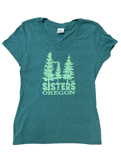 Sisters Three Tree V-Neck - Your Store