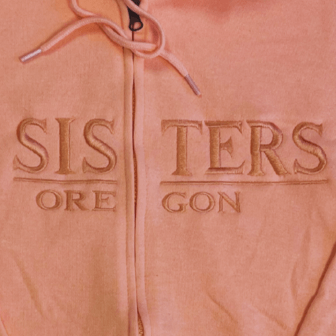 Sisters Embroidered Zip-Up Hoodie - Your Store