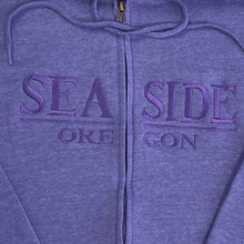 Load image into Gallery viewer, Seaside Embroidered Zip-Up Hoodie - Your Store
