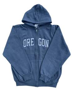 Oregon Embroidered Zip-Up Hoodie - Your Store